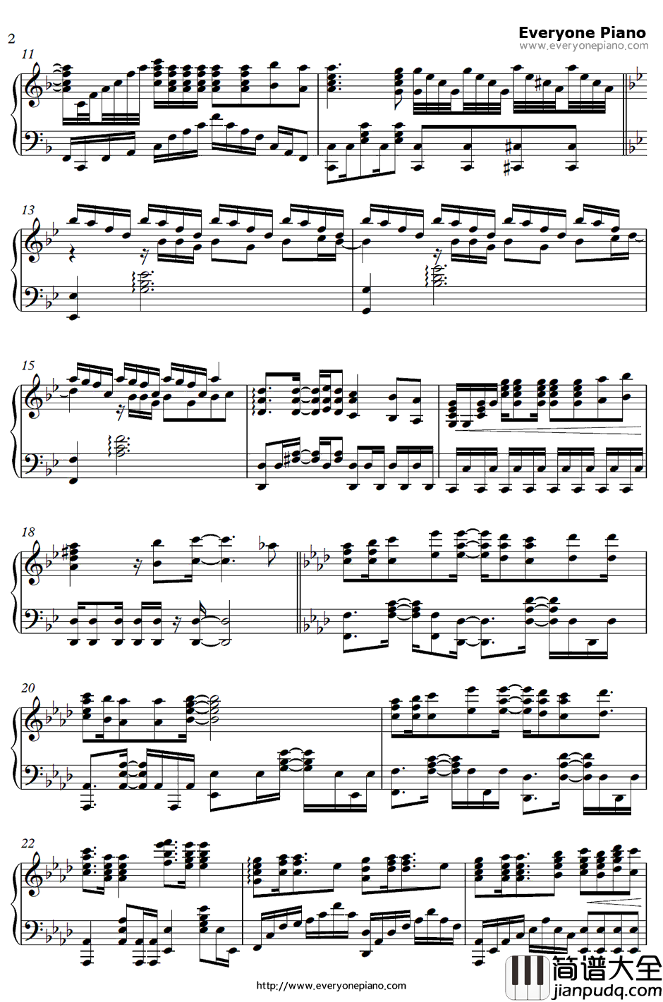 Ideal_White钢琴谱_绫野真白_FatestaynightUnlimitedBladeWorksOP