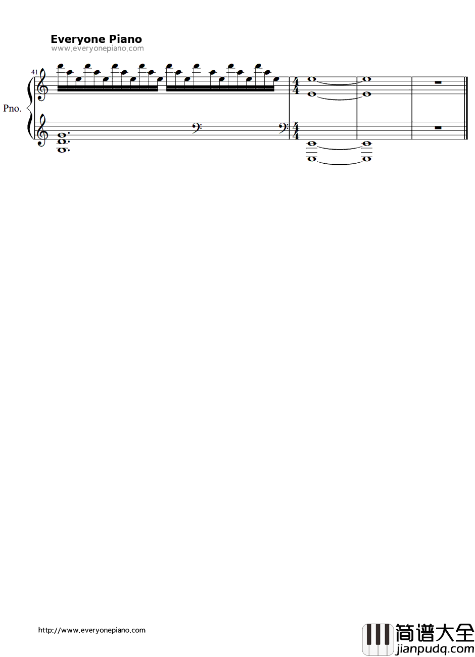 Our_Destiny_Lies_AboveUs钢琴谱_HansZimmer_星际穿越OST