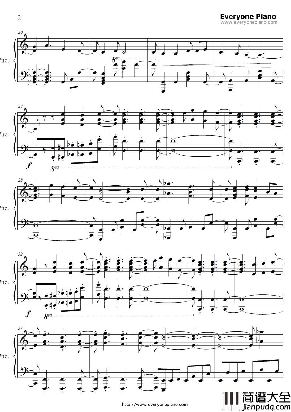 月の大きさ钢琴谱_乃木坂46_火影忍者疾风传OP14