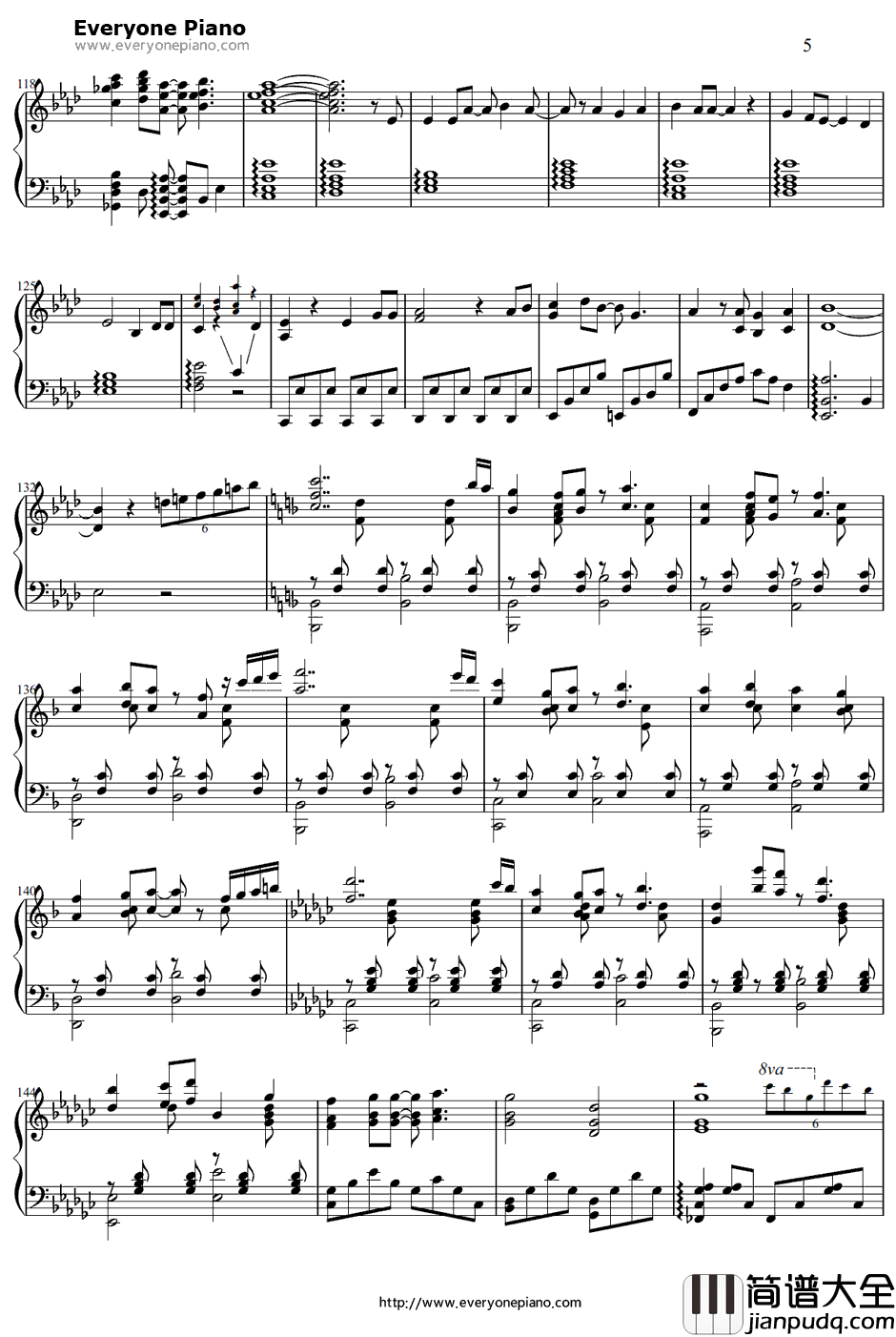 カラフル钢琴谱_ClariS_剧场版魔法少女小圆OP