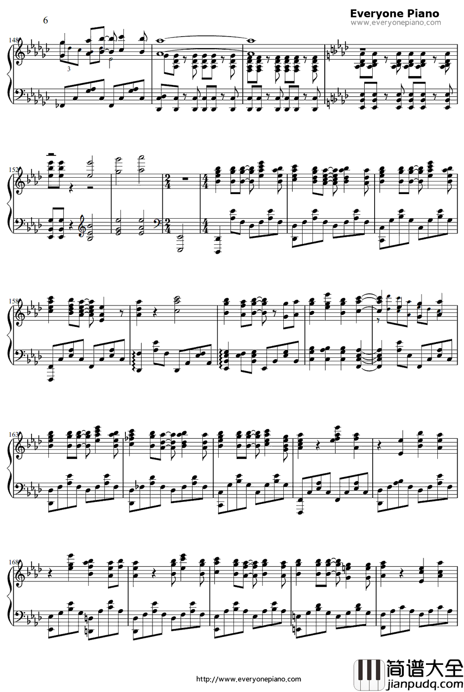 カラフル钢琴谱_ClariS_剧场版魔法少女小圆OP