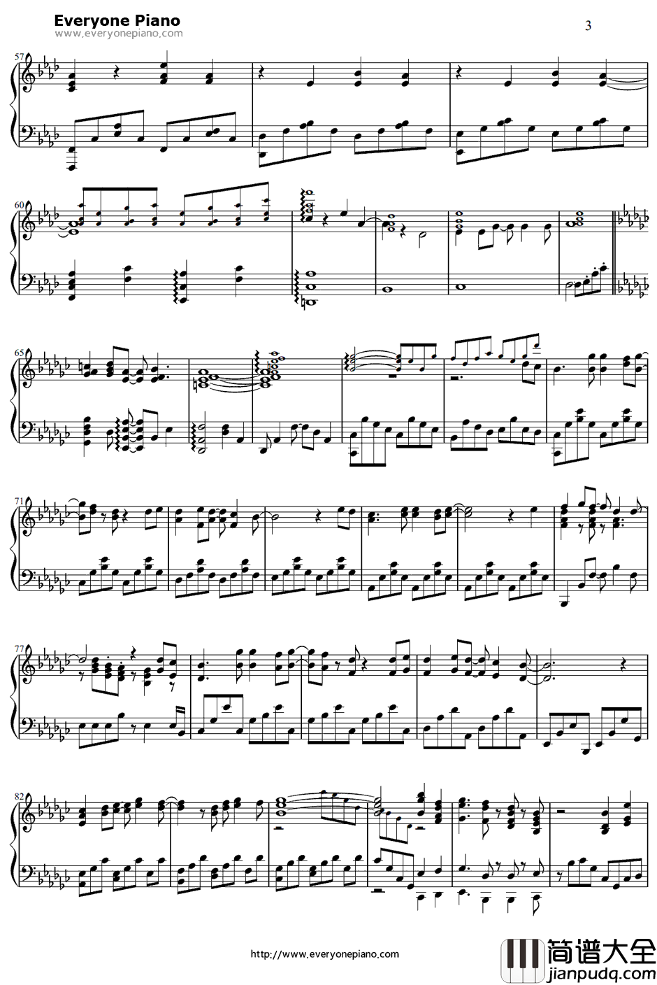 カラフル钢琴谱_ClariS_剧场版魔法少女小圆OP