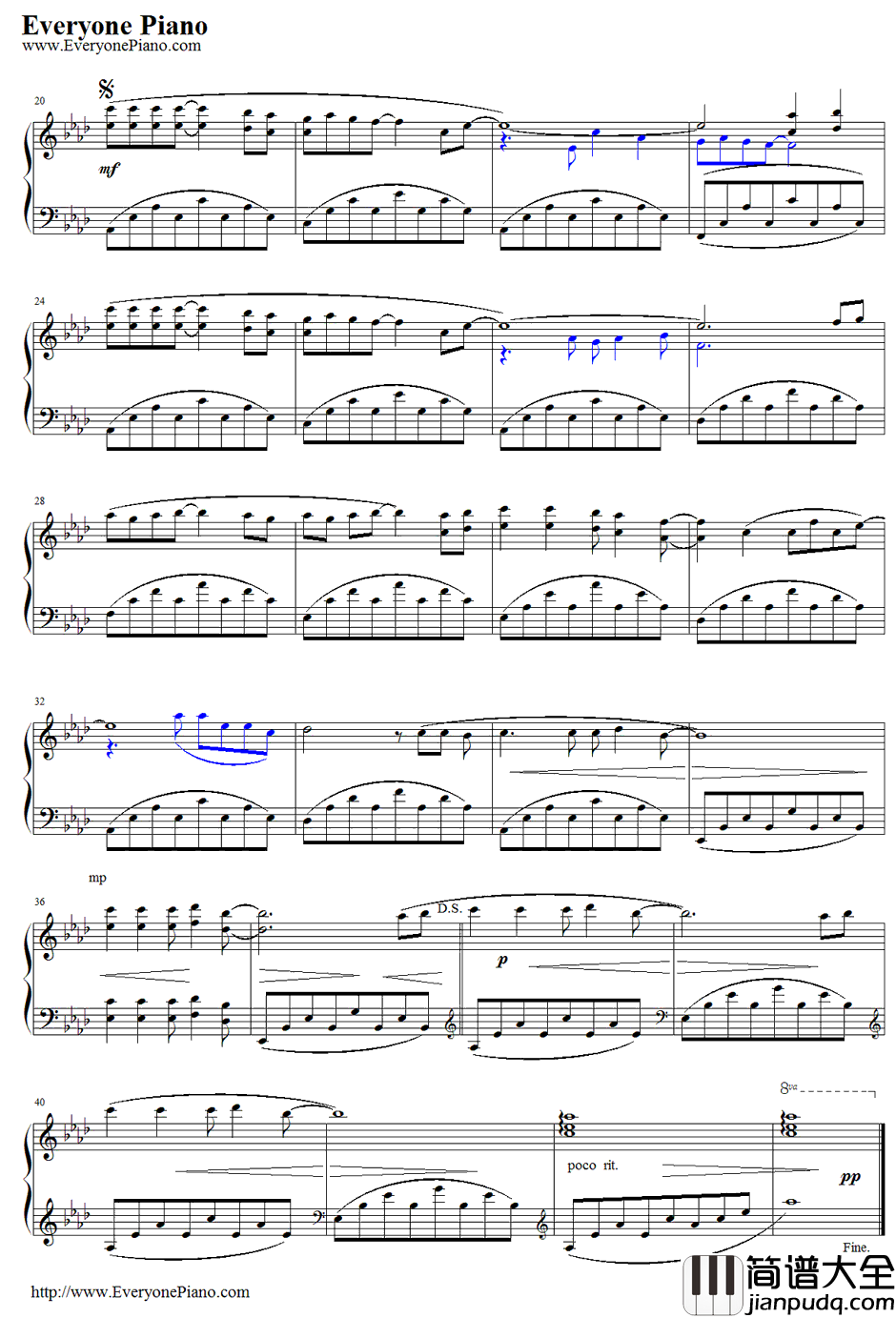 Yesterday_Once_More钢琴谱_TheCarpenters_昨日重现