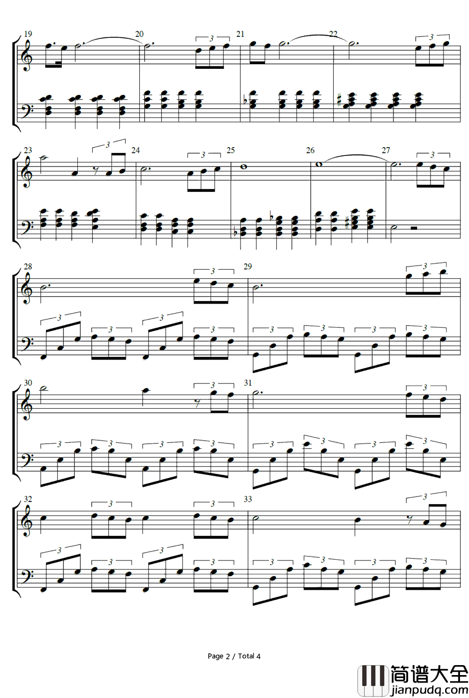 Never_Again钢琴谱_青木カレン_昼颜插曲