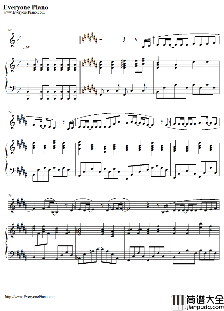 桜の花びらたち钢琴谱_前田敦子（AKB48）_伴奏版_前田敦子_AKB48