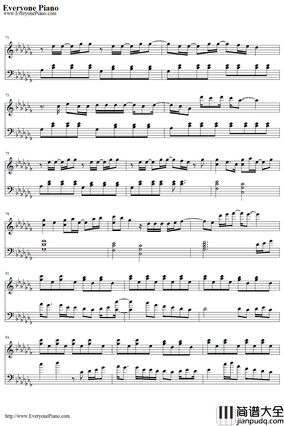 Bed_of_Lies钢琴谱_NickiMinaj&SkylarGrey