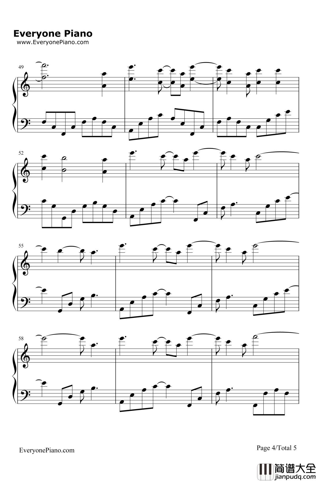 Rosemary's_Song钢琴谱_Rosemary_TheGiver主题曲