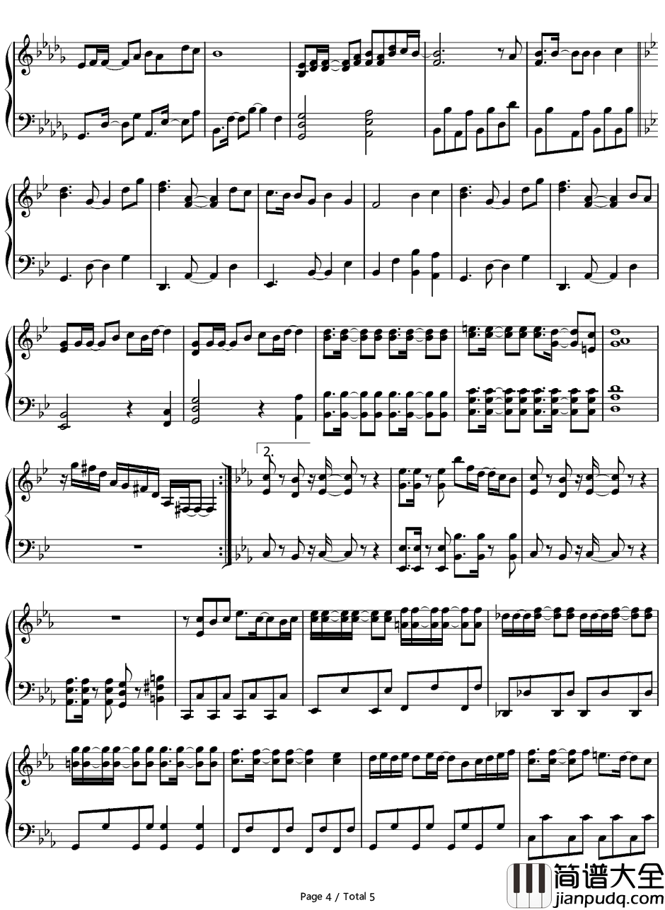 BELIEVEMY_VOICE钢琴谱_一之濑时也（宫野真守）_歌之王子殿下OST