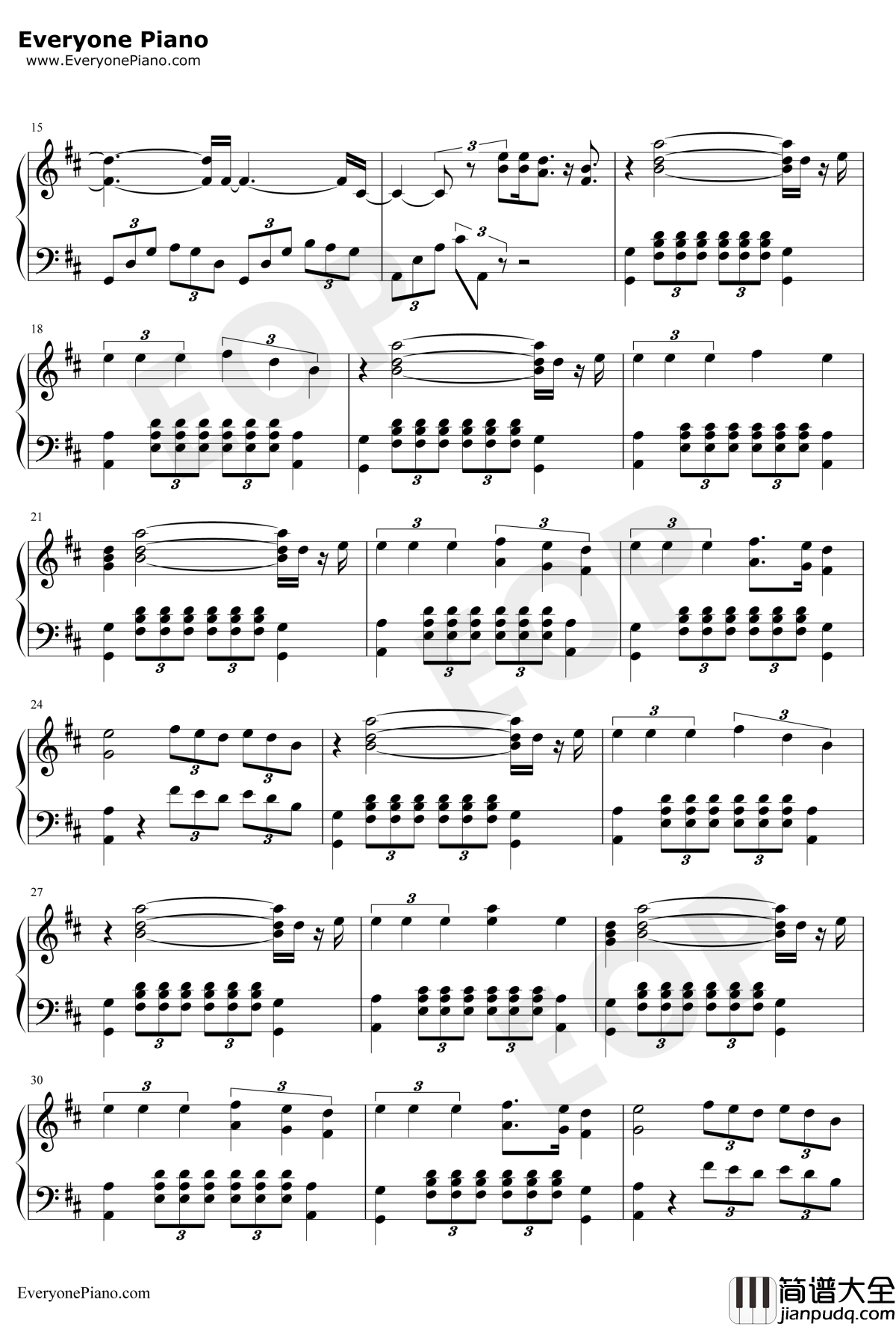 Stockholm_Syndrome钢琴谱_OneDirection