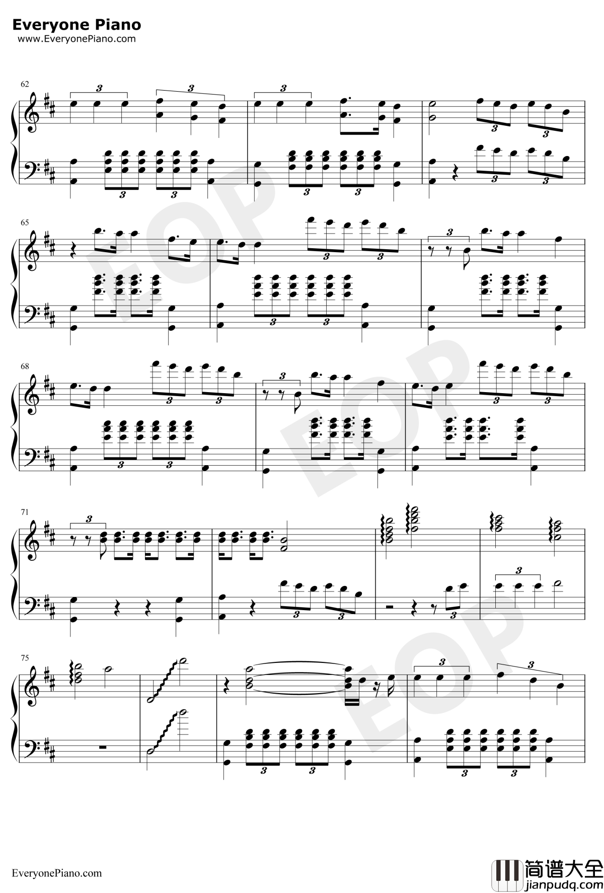 Stockholm_Syndrome钢琴谱_OneDirection