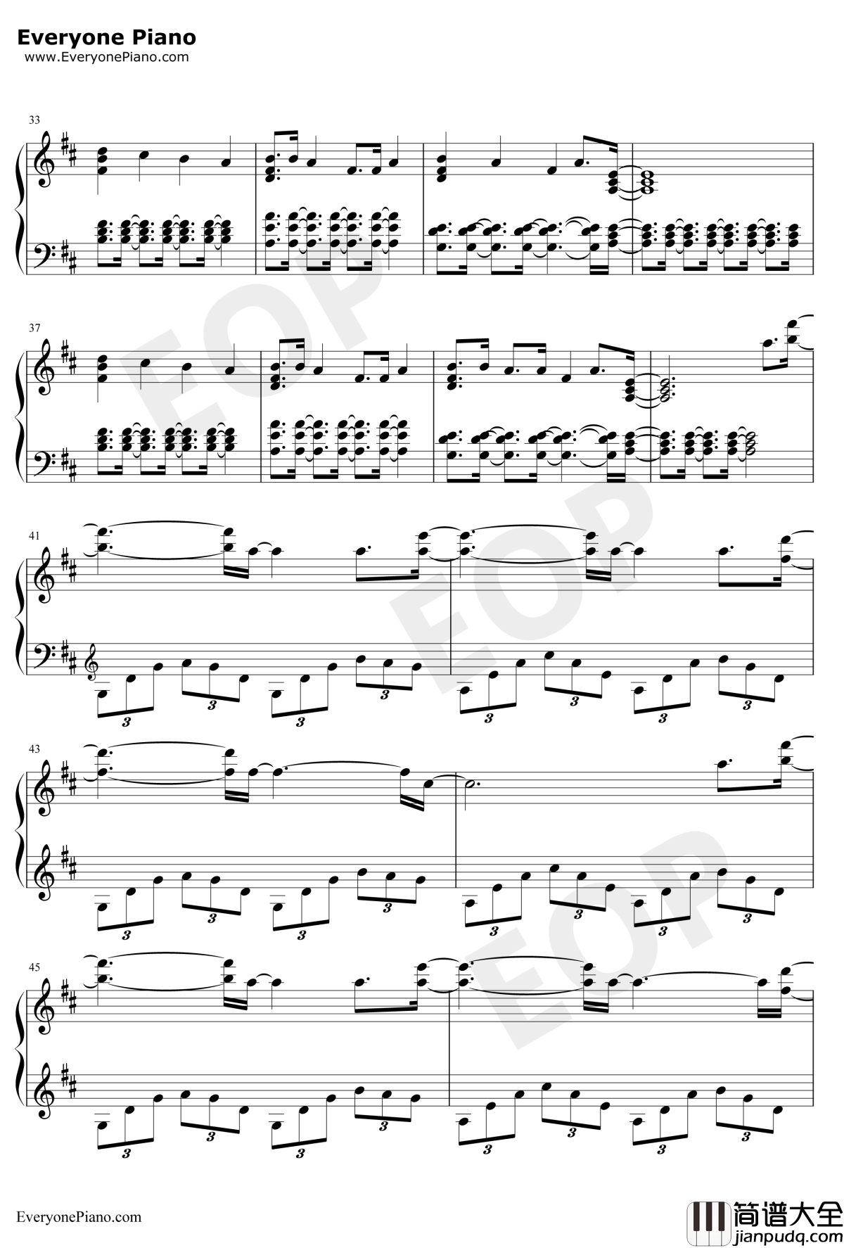 Stockholm_Syndrome钢琴谱_OneDirection