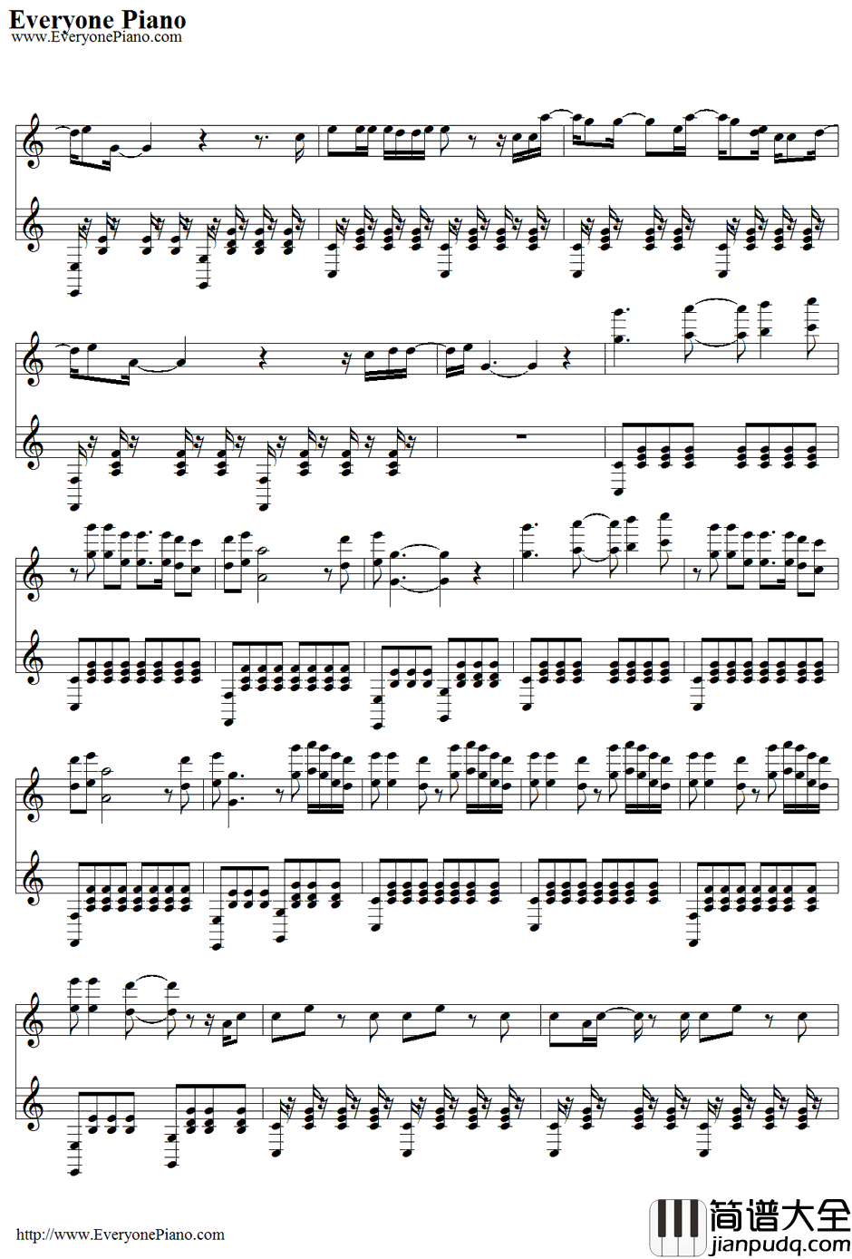 Secrets钢琴谱_MaryLambert&B.o.B_MaryLambert&B.o.B