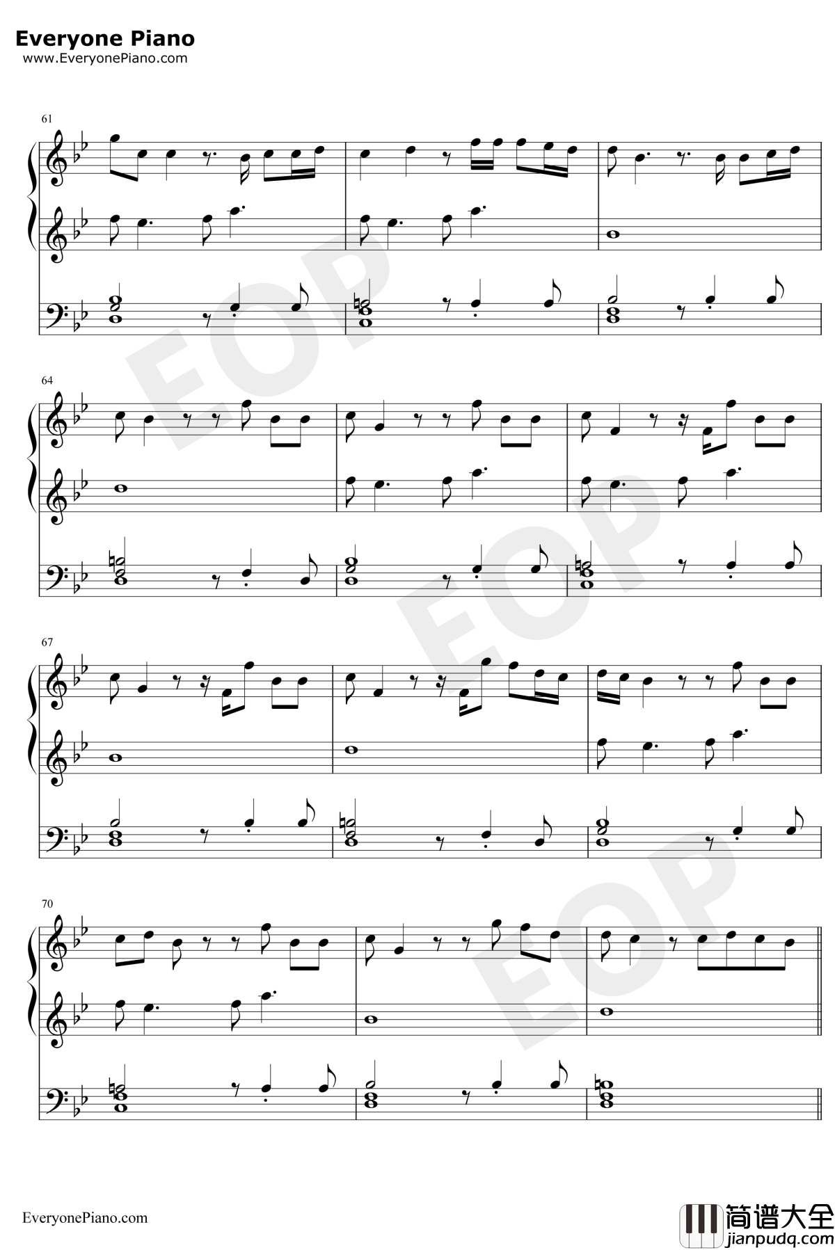 Thank_U_Next钢琴谱_ArianaGrande