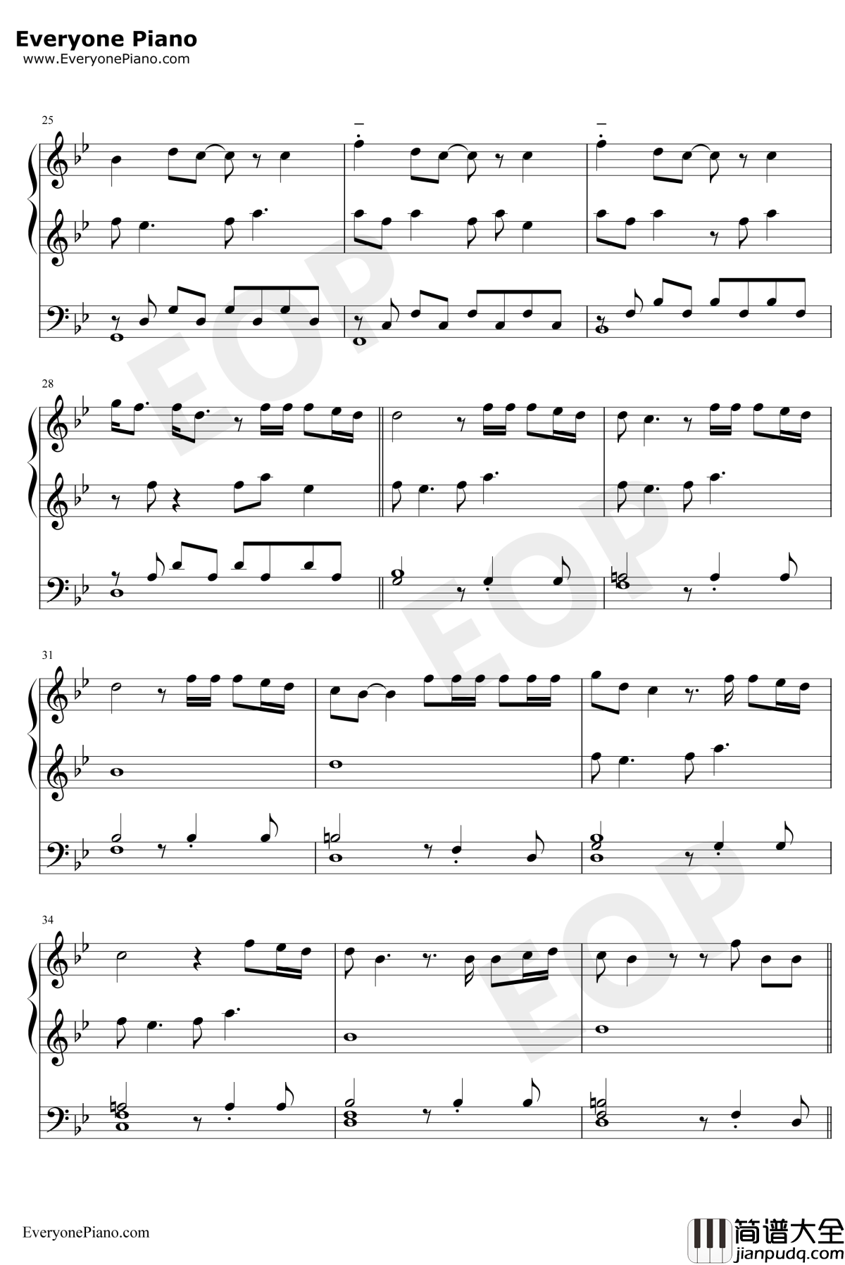 Thank_U_Next钢琴谱_ArianaGrande