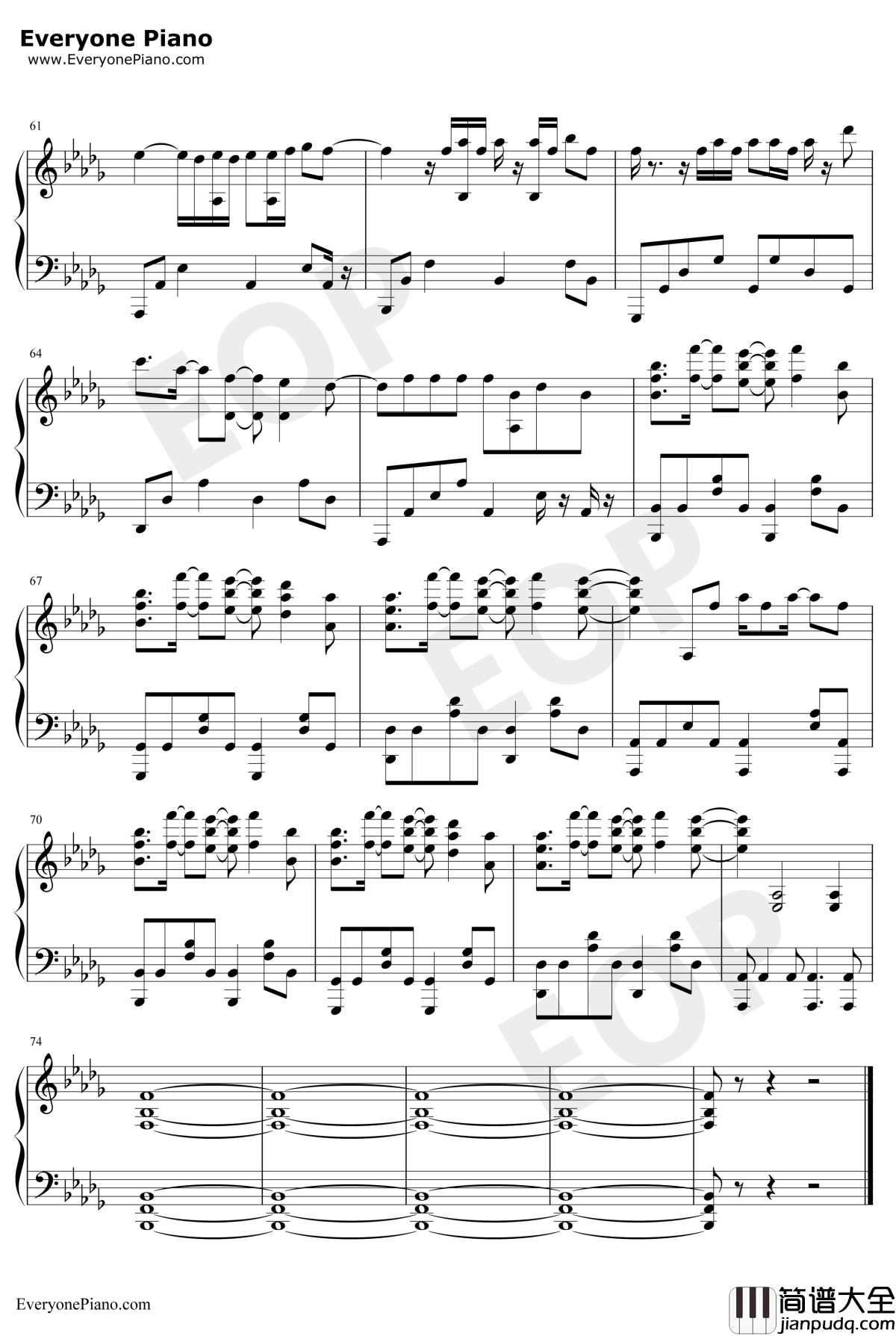 有种钢琴谱_孟美岐_流浪地球推广曲