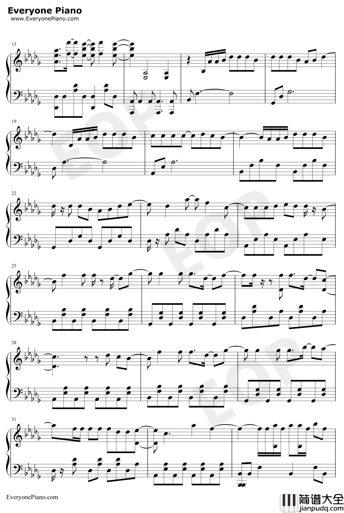 有种钢琴谱_孟美岐_流浪地球推广曲