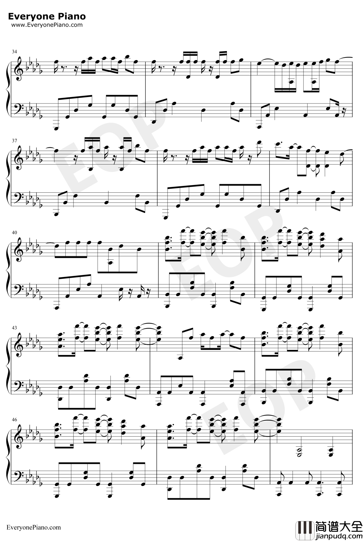 有种钢琴谱_孟美岐_流浪地球推广曲