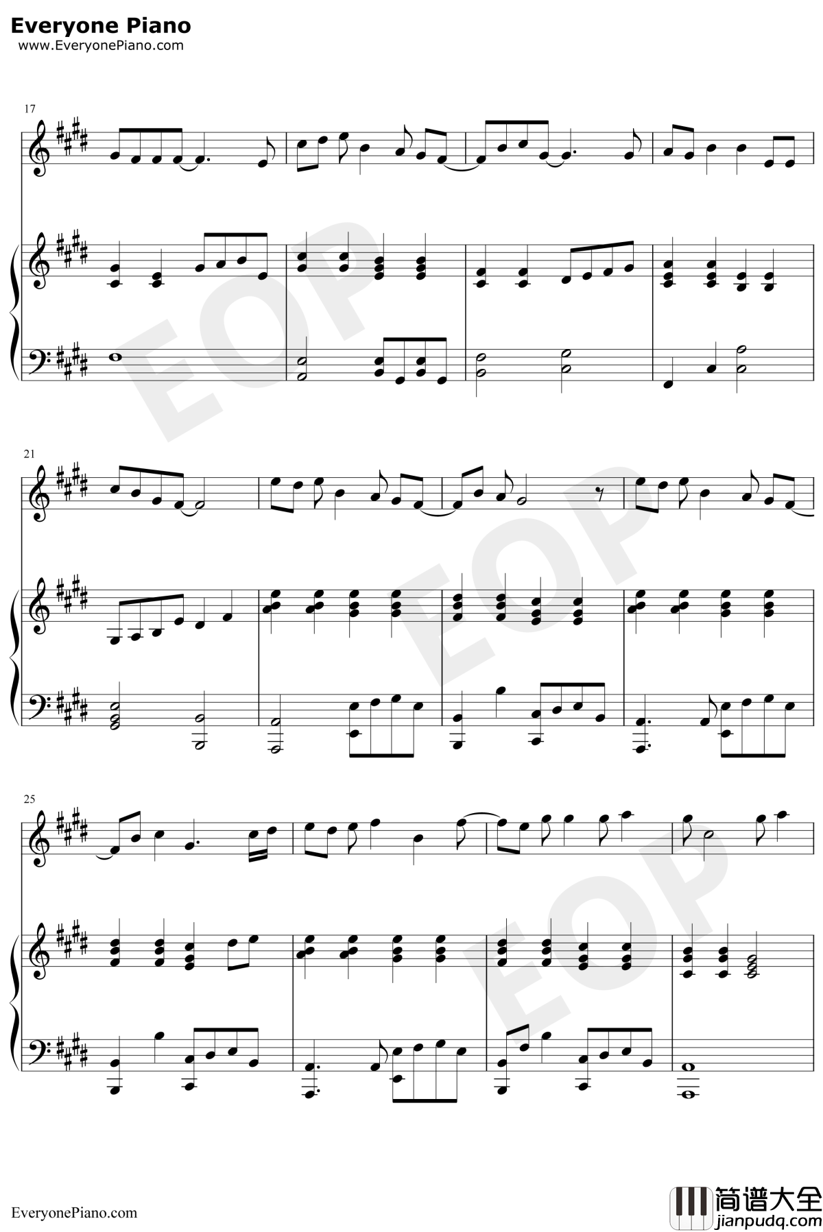 人质钢琴谱_李琦_伴奏_蒙面唱将李琦完美献唱惊艳全场