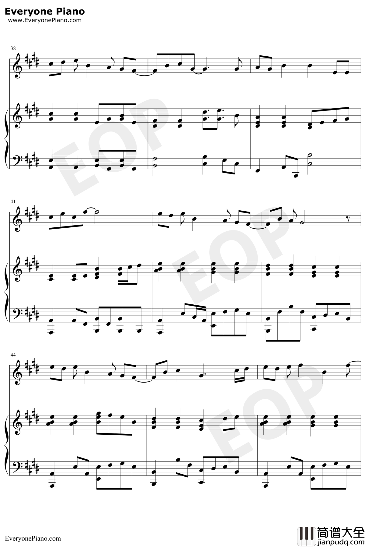 人质钢琴谱_李琦_伴奏_蒙面唱将李琦完美献唱惊艳全场