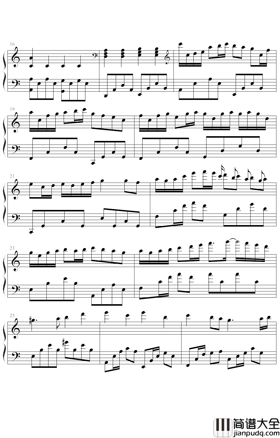 花之泪钢琴谱_Danbi_花的记忆泪的归宿