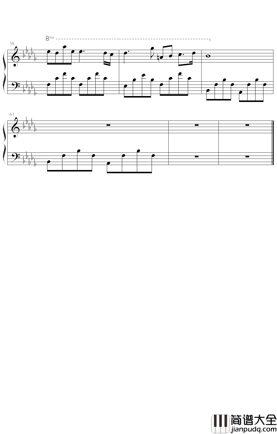 花之泪钢琴谱_Danbi_花的记忆泪的归宿