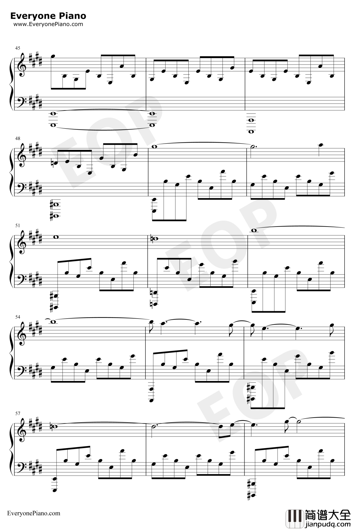 堡垒之夜钢琴谱_RomDiPrisco_Fortnite