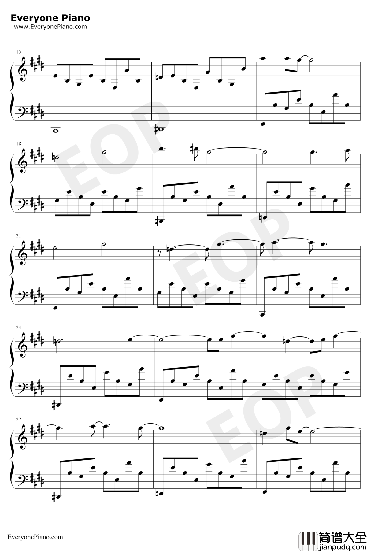 堡垒之夜钢琴谱_RomDiPrisco_Fortnite