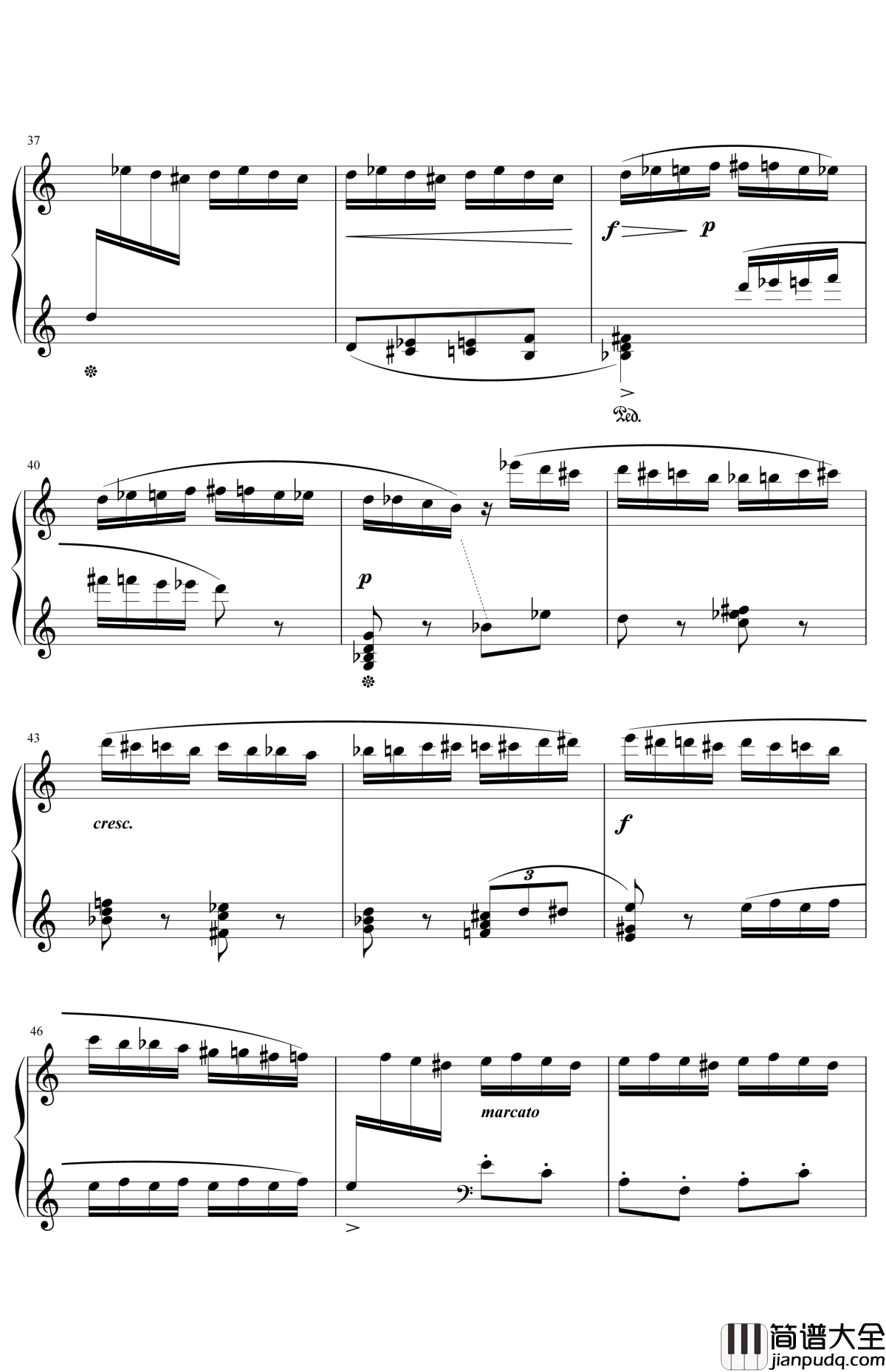 野蜂飞舞钢琴谱_马克西姆_大黄蜂的飞行