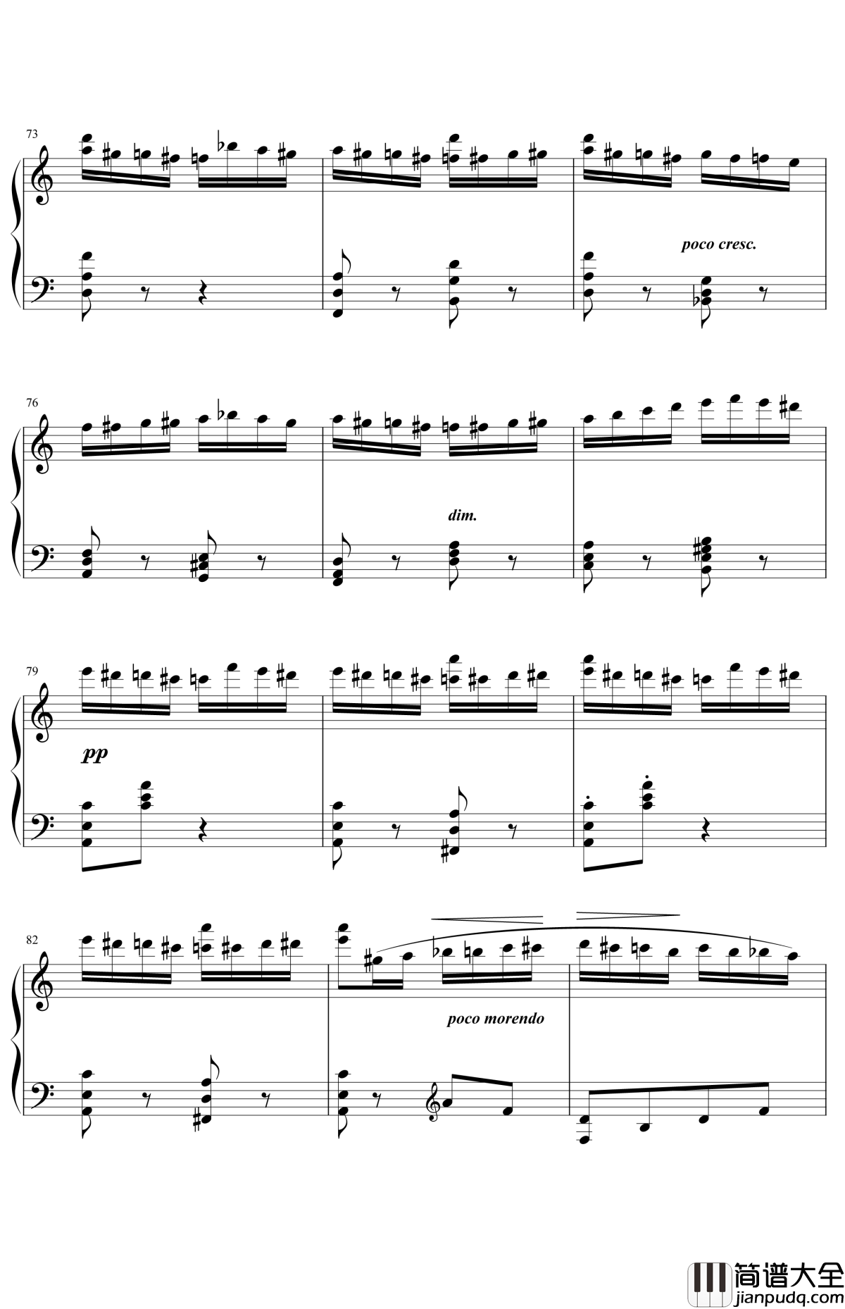 野蜂飞舞钢琴谱_马克西姆_大黄蜂的飞行