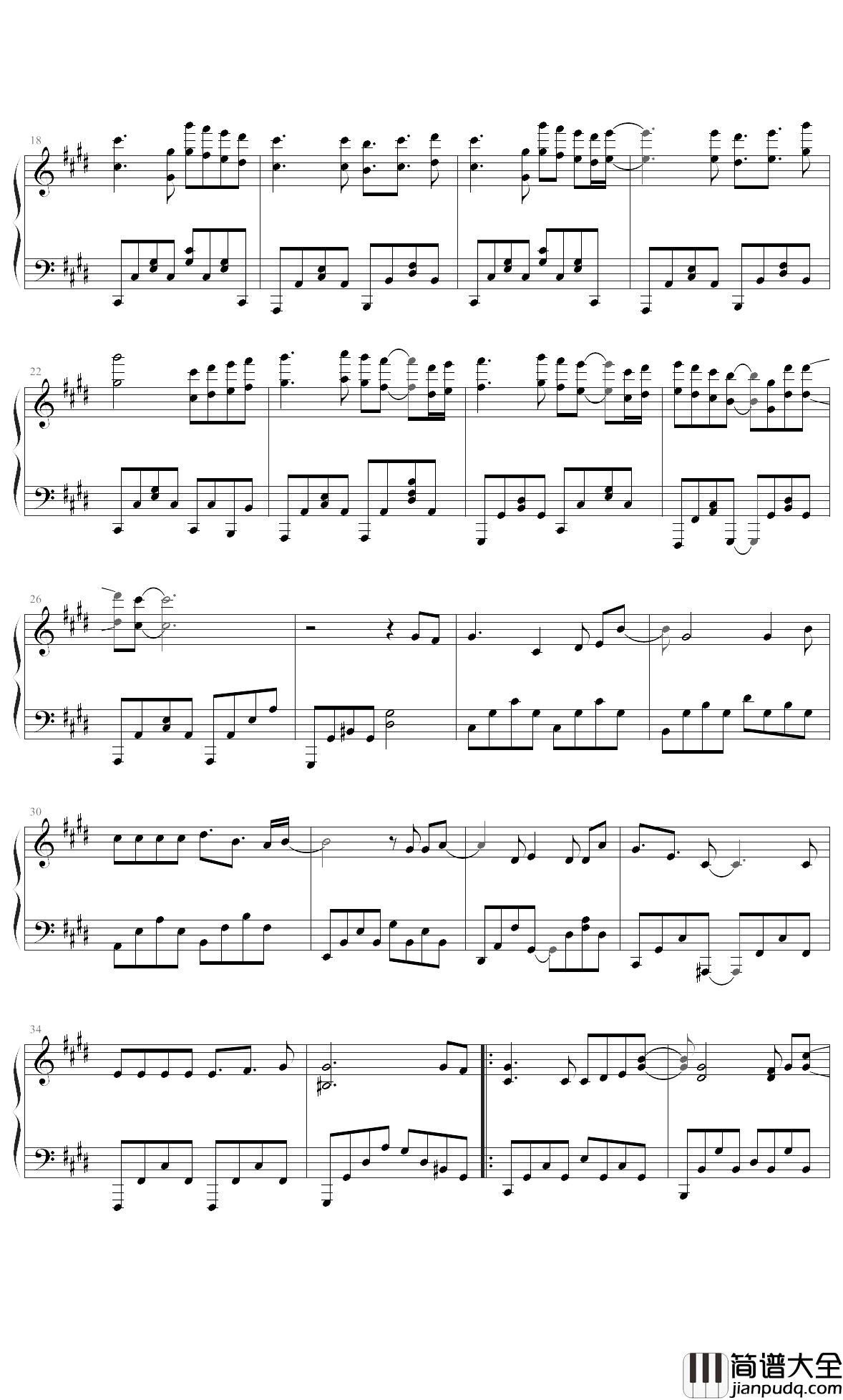 天命独绝钢琴谱_群星_这一生该我一人孤独