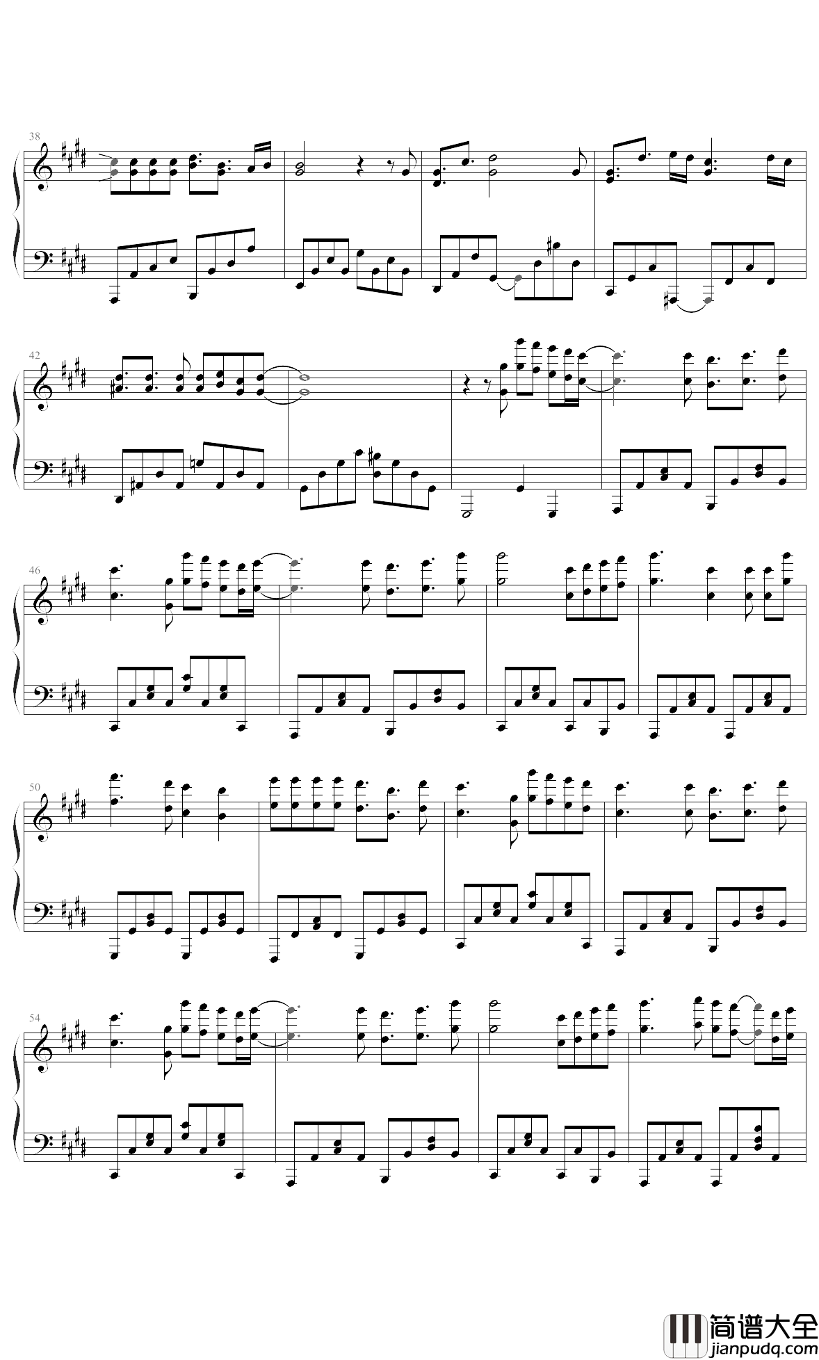 天命独绝钢琴谱_群星_这一生该我一人孤独