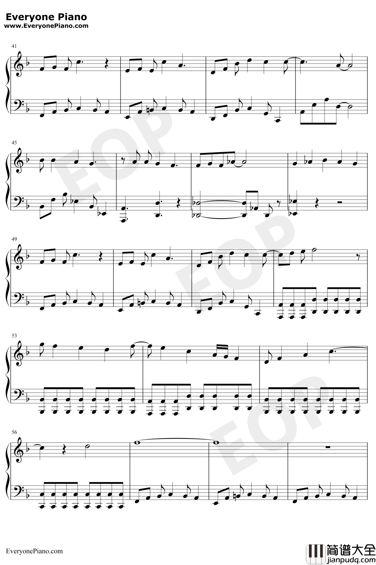 Dancing_Through_Life钢琴谱_MichelleFederer_魔法坏女巫插曲