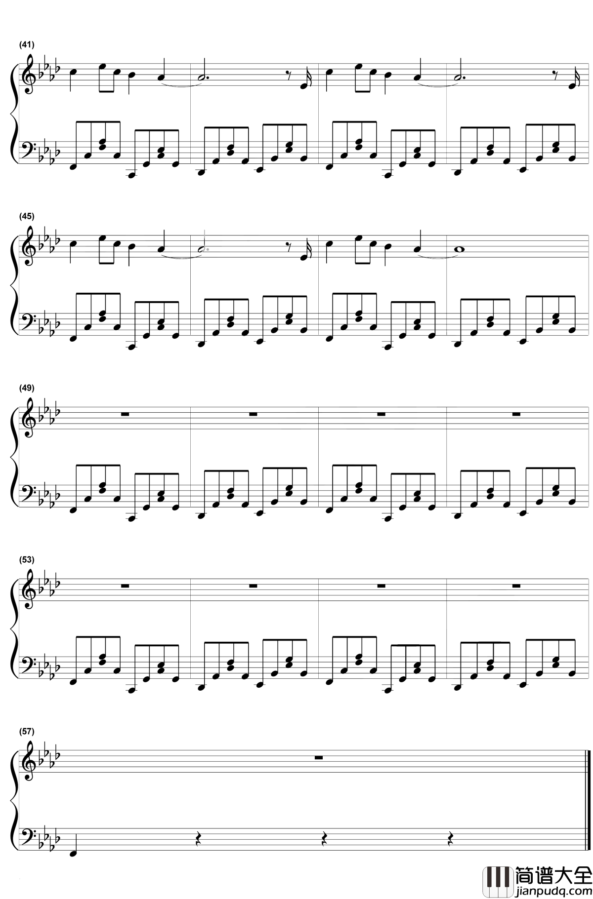 出山钢琴谱_花粥/王胜男_出山去看荒唐人间