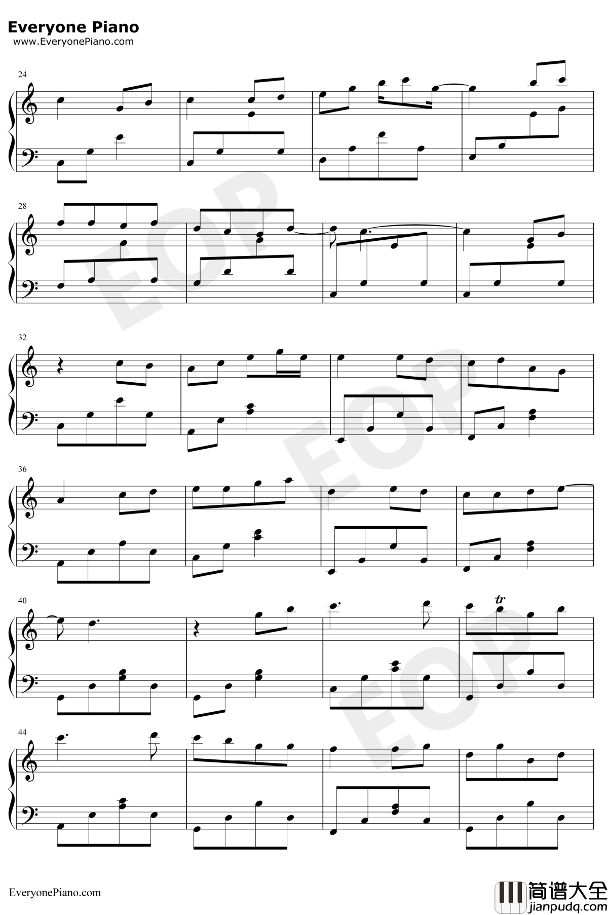 不想睡钢琴谱_梁静茹