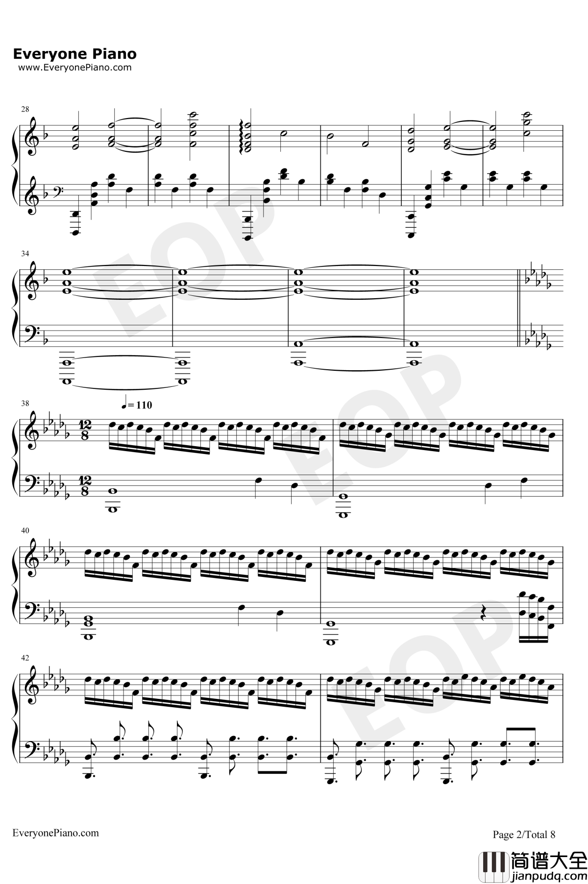 流浪地球组曲钢琴谱_流浪地球_流浪地球组曲