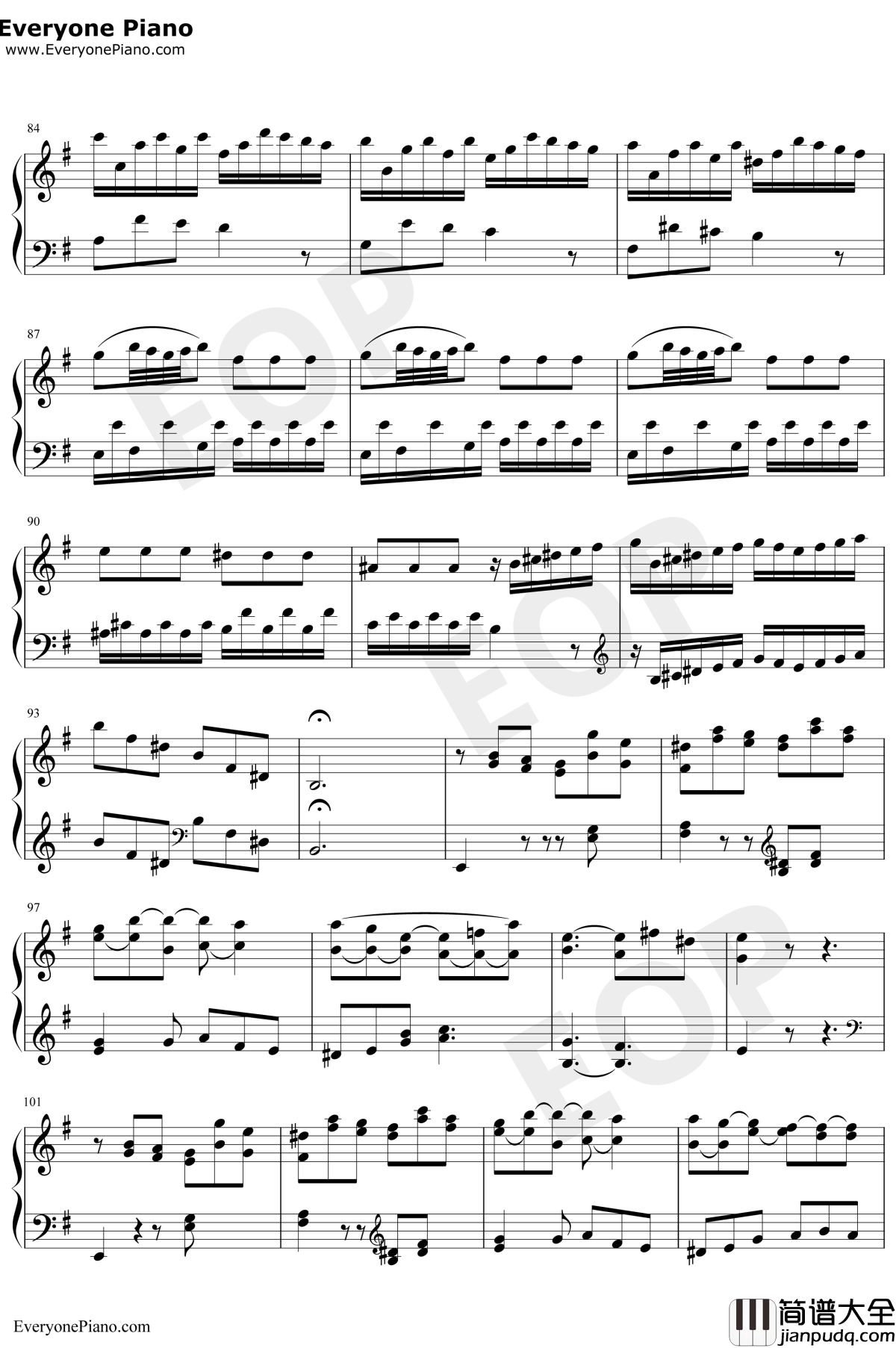 e小调奏鸣曲第一乐章钢琴谱_海顿