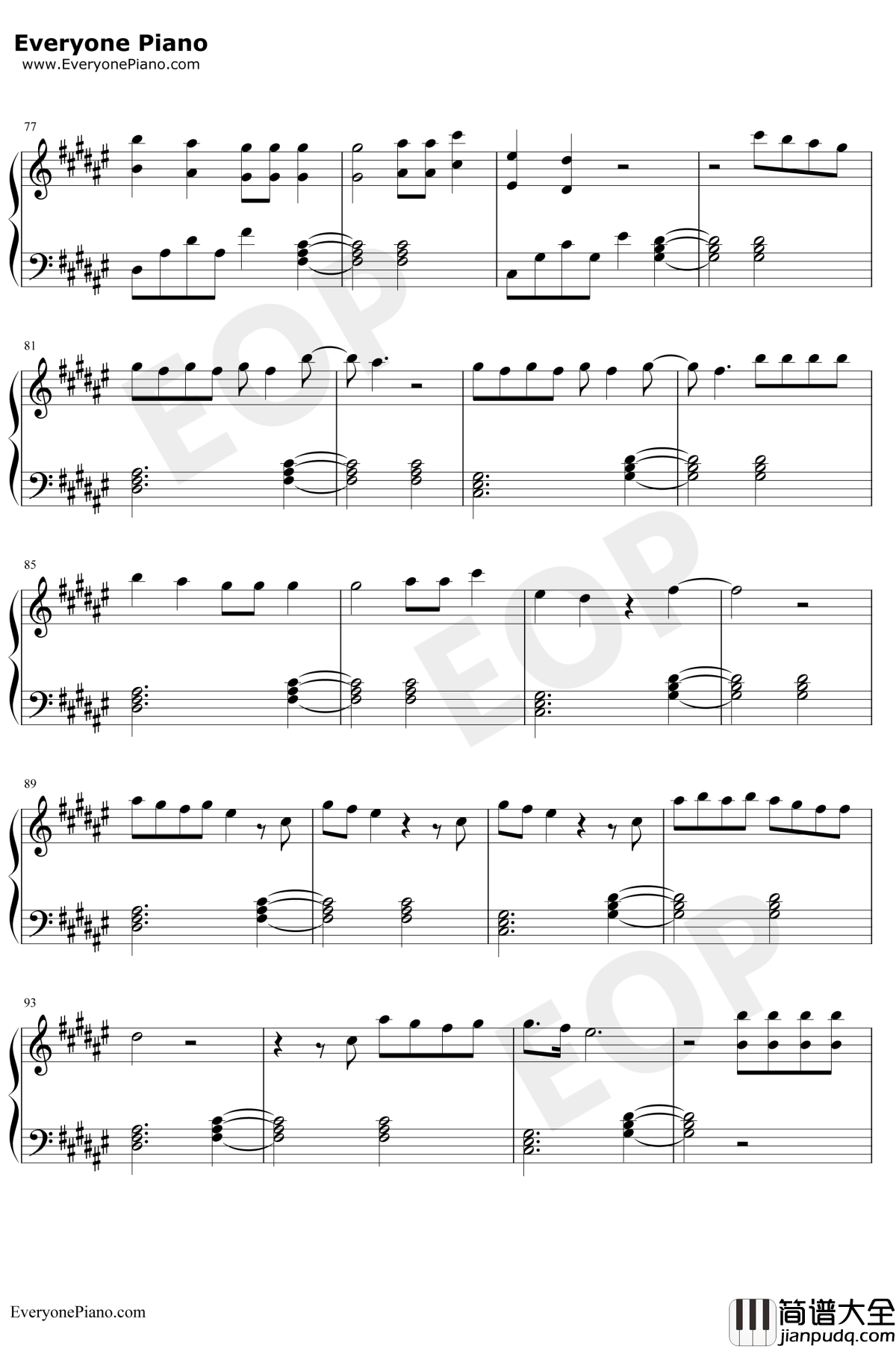 Without_Me钢琴谱_Halsey