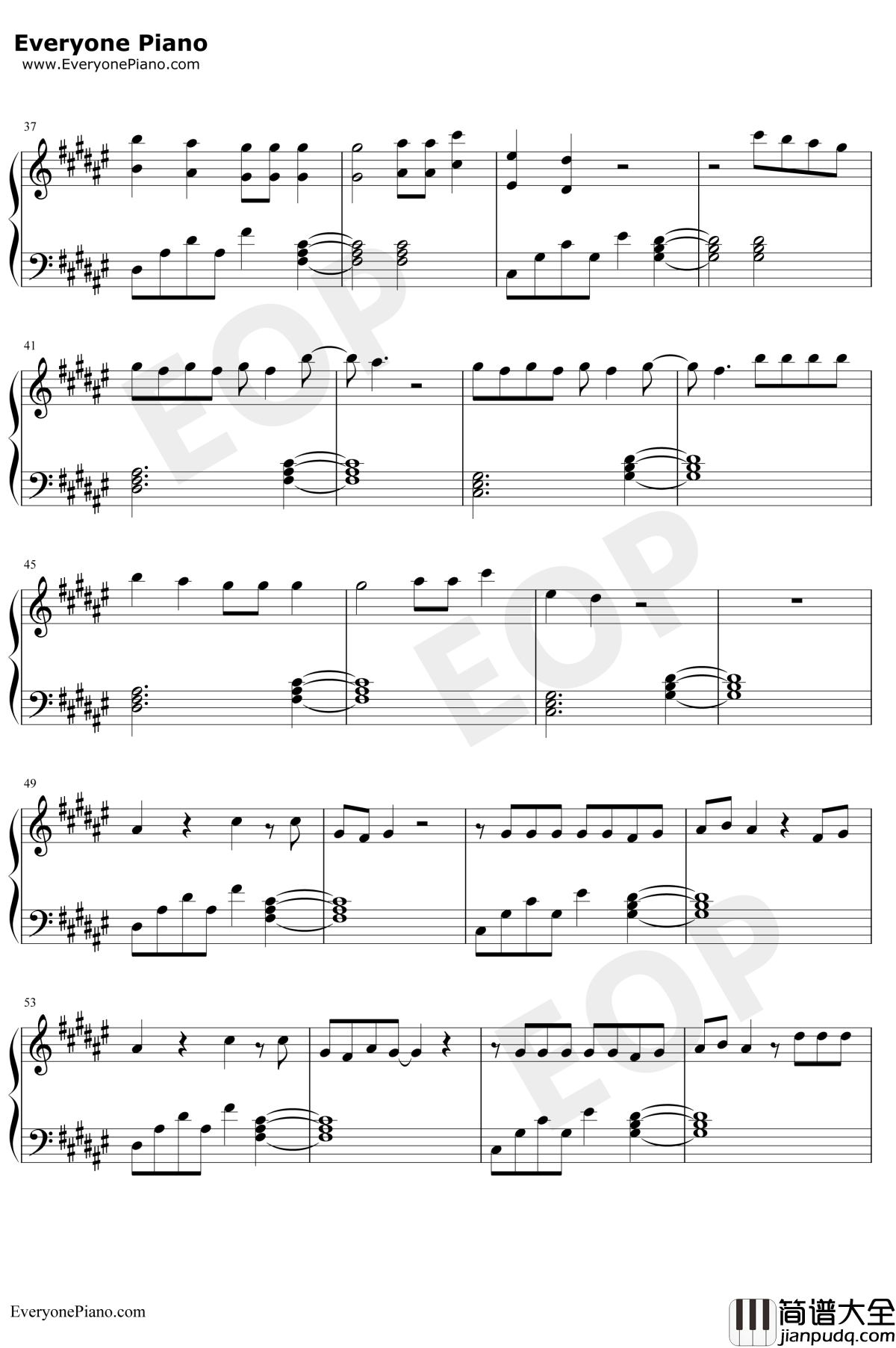 Without_Me钢琴谱_Halsey