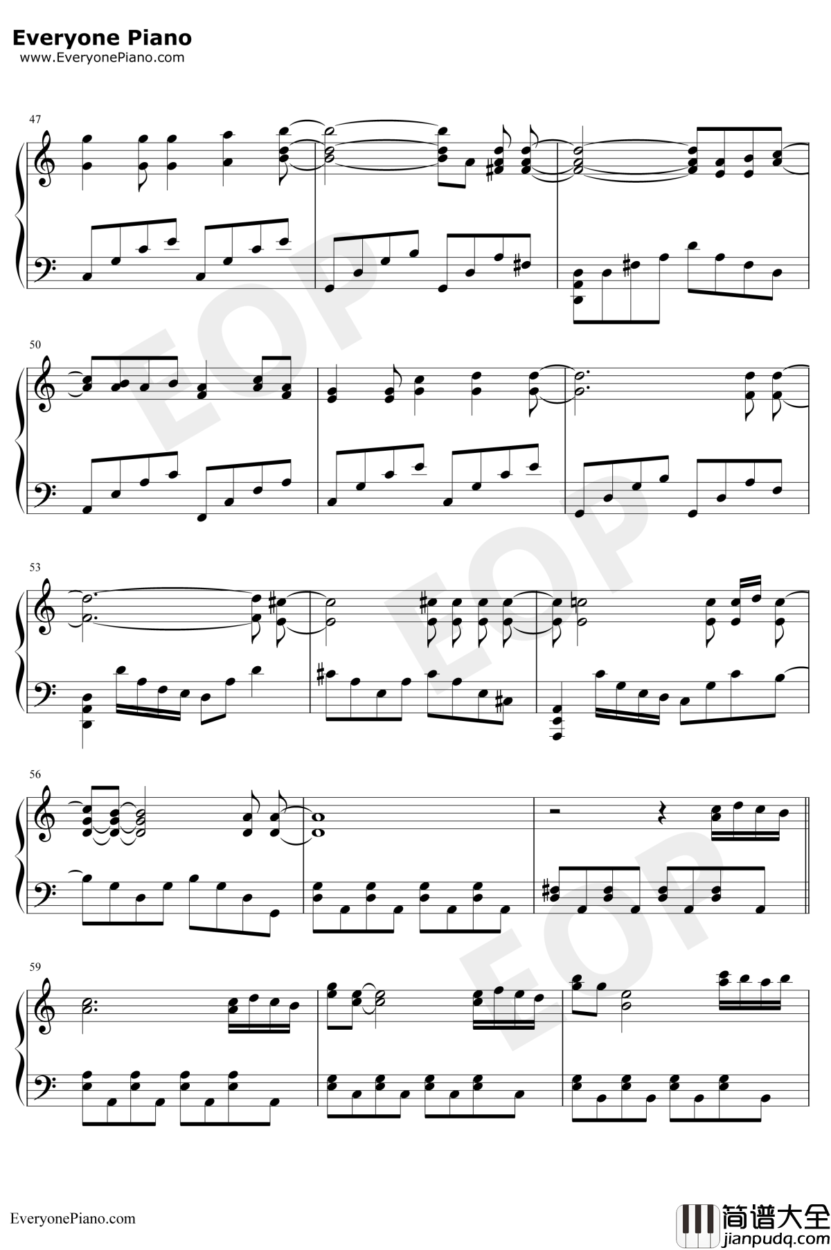 He_Is钢琴谱_Ghost