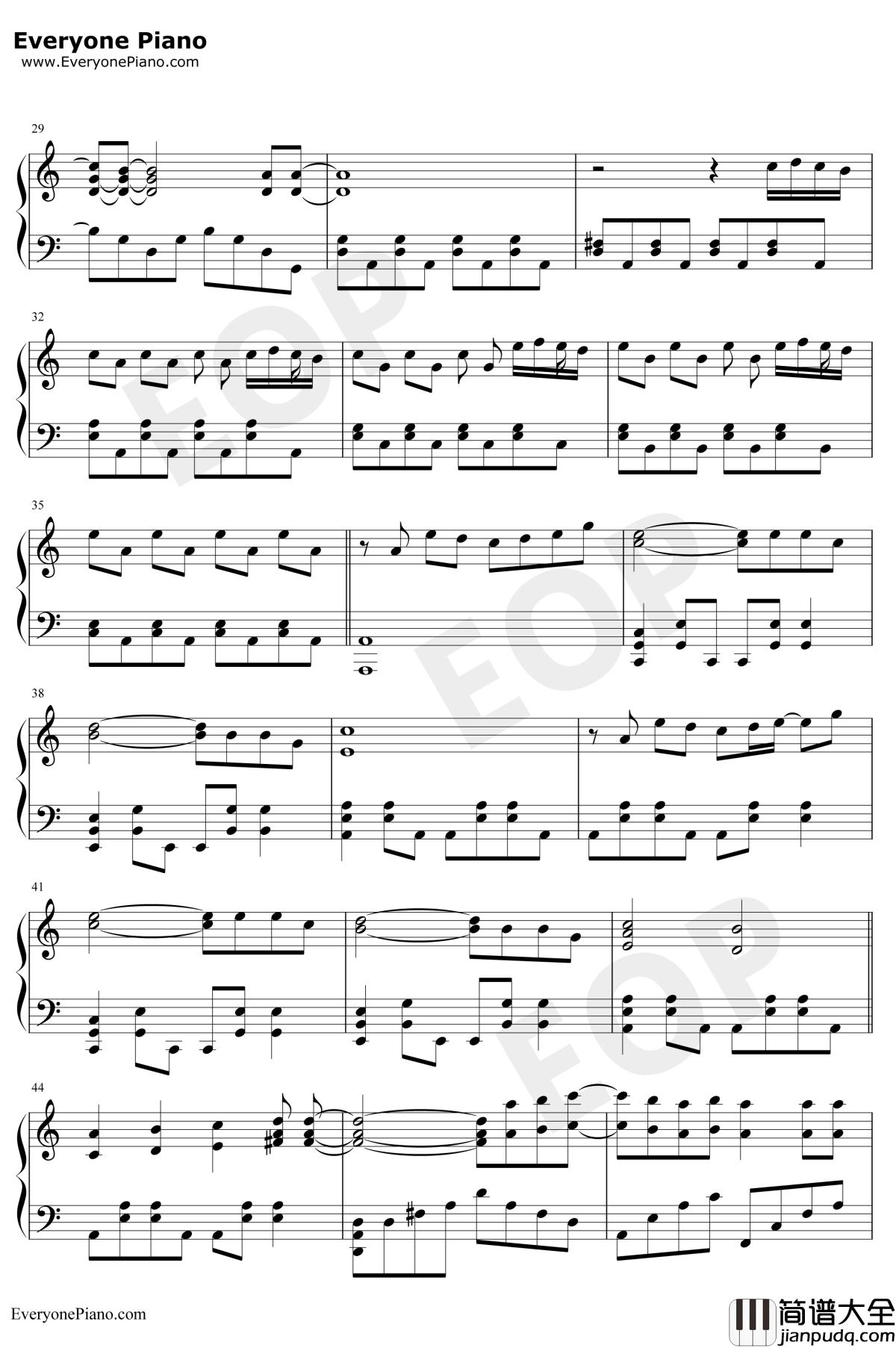 He_Is钢琴谱_Ghost