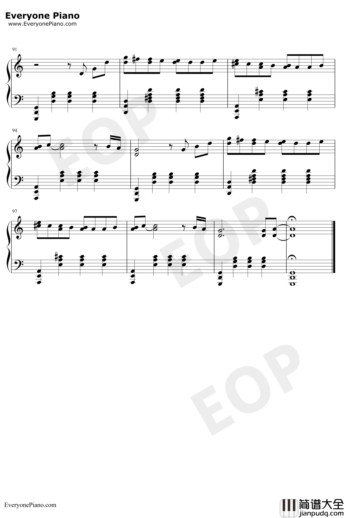 He_Is钢琴谱_Ghost