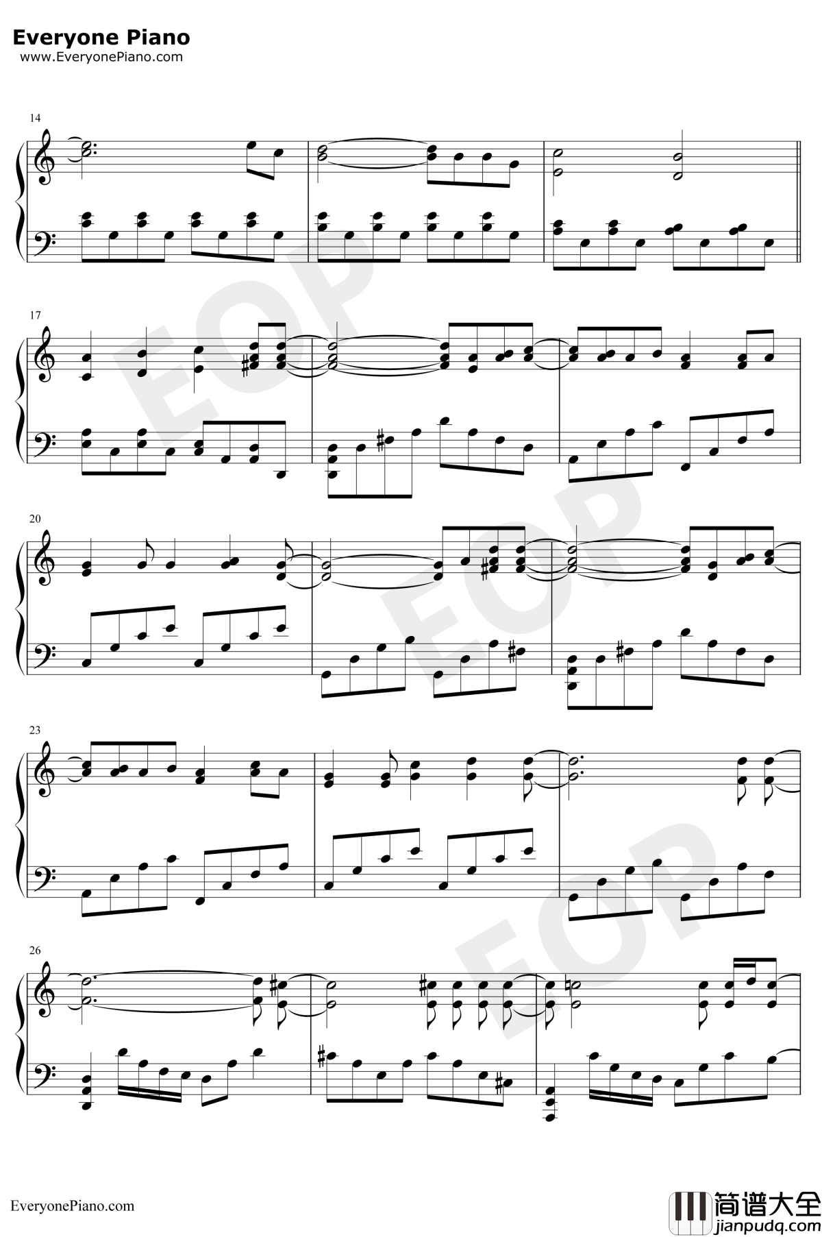 He_Is钢琴谱_Ghost