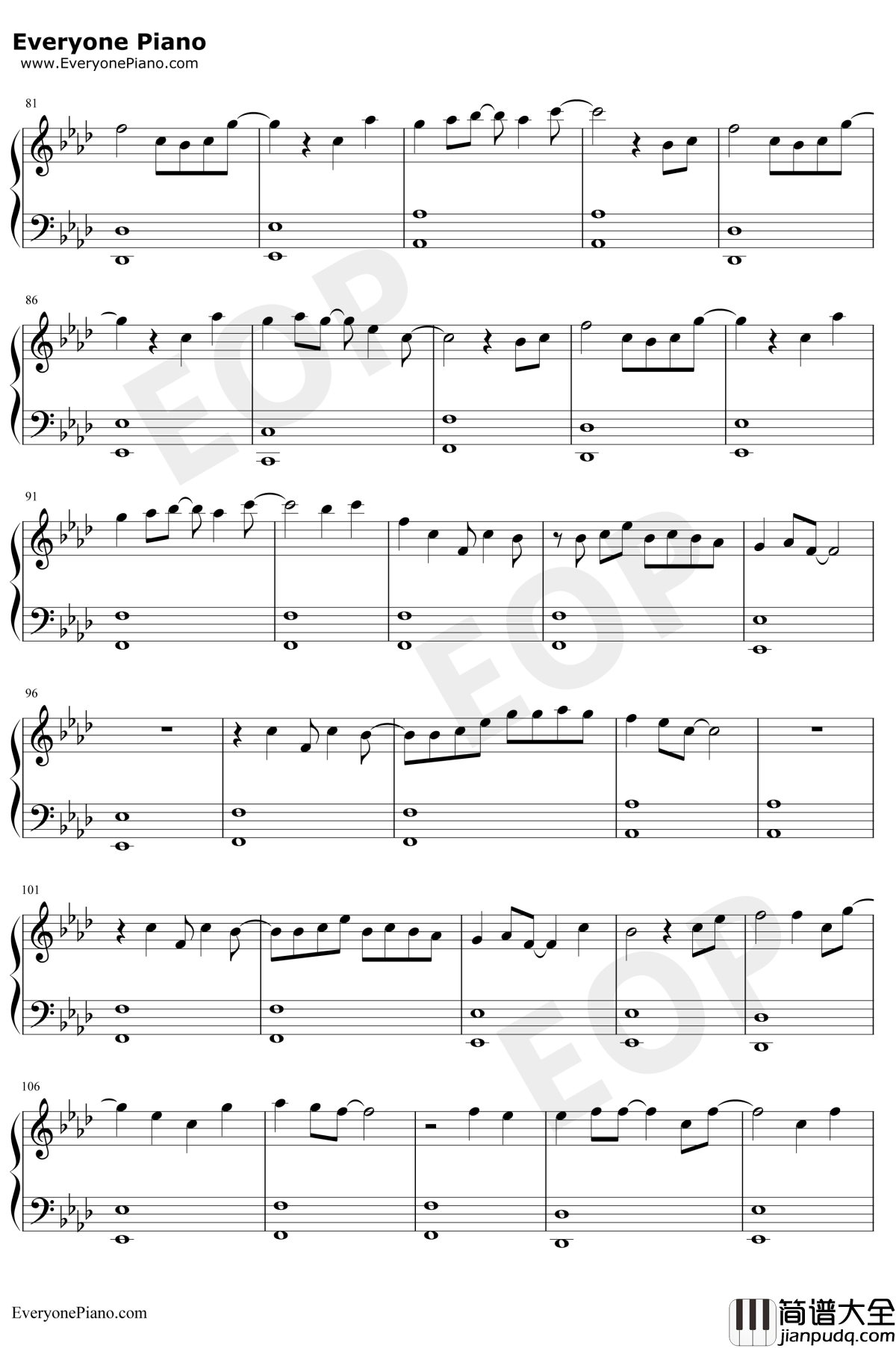 冠世一战钢琴谱_言和_2019拜年祭精品