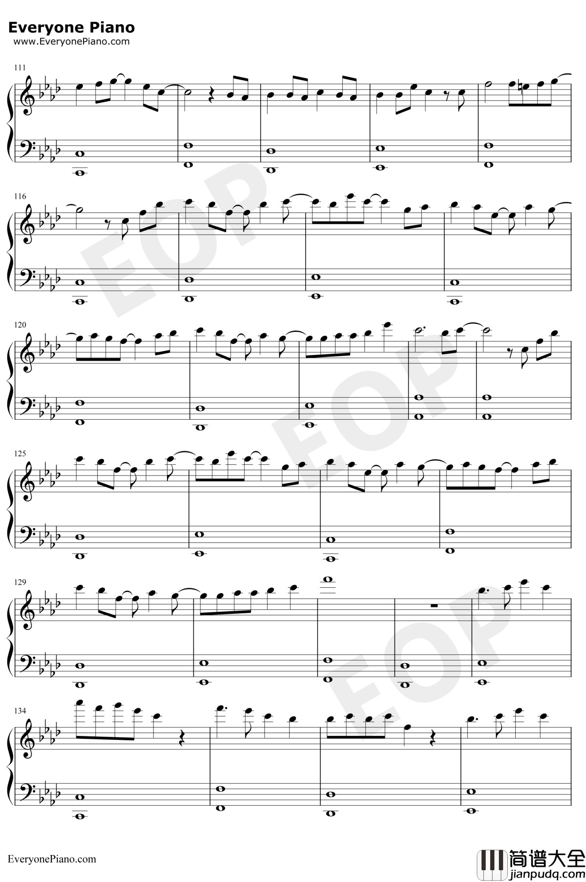 冠世一战钢琴谱_言和_2019拜年祭精品