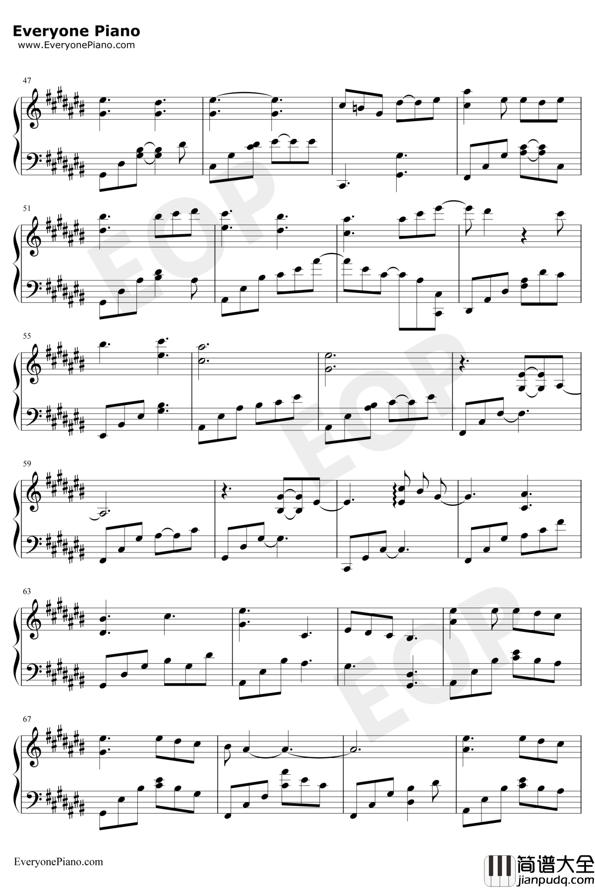 缘起钢琴谱_周深_白蛇缘起推广曲