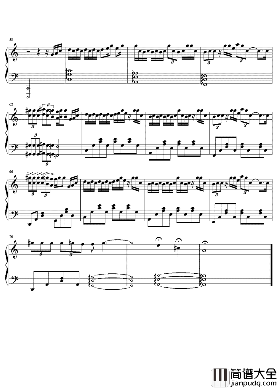 疯人愿钢琴谱_魏晨_专辑_千方百计_推广曲