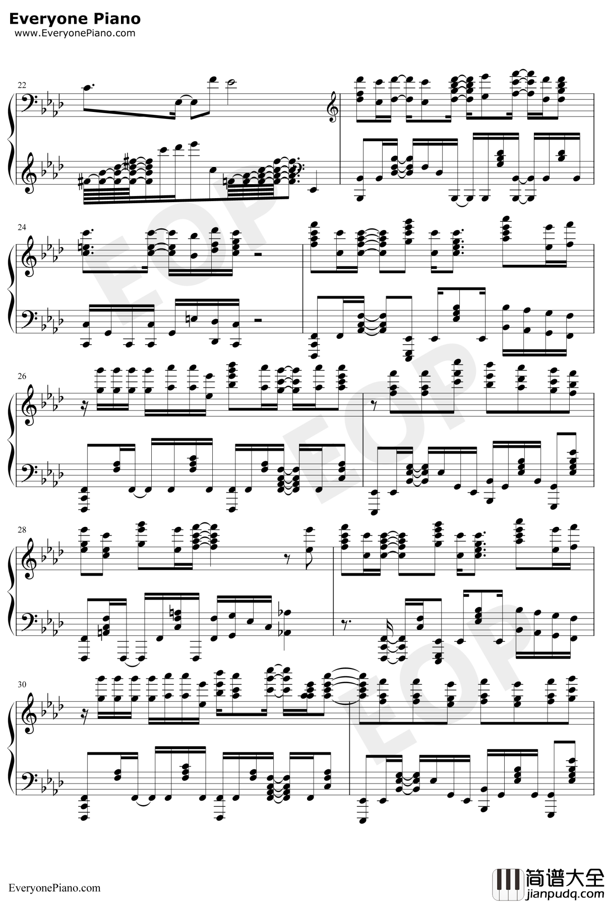 银の祈誓钢琴谱_soraru_哥布林杀手ED