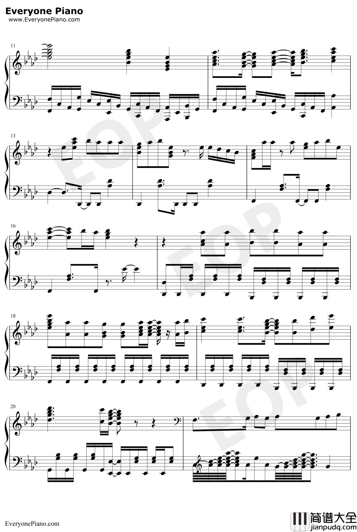 银の祈誓钢琴谱_soraru_哥布林杀手ED