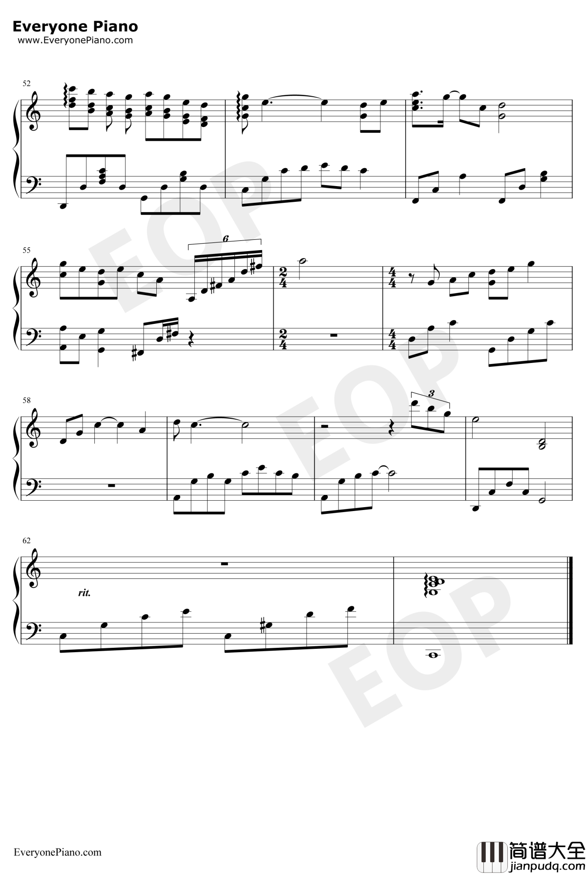 雪落下的声音钢琴谱_陆虎_好听版_谱写了富察容音悲惨的一生