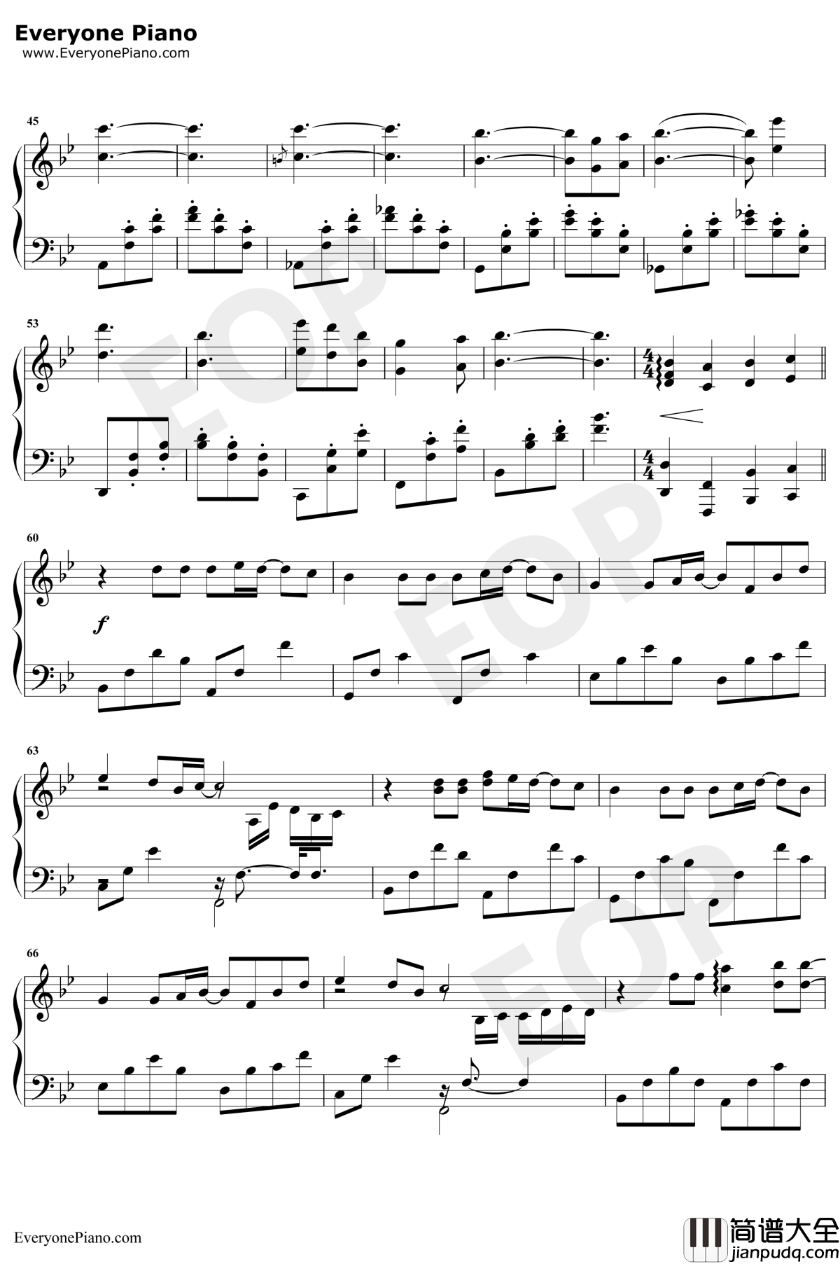 一个人的风景钢琴谱_牛奶咖啡_夏至未至插曲